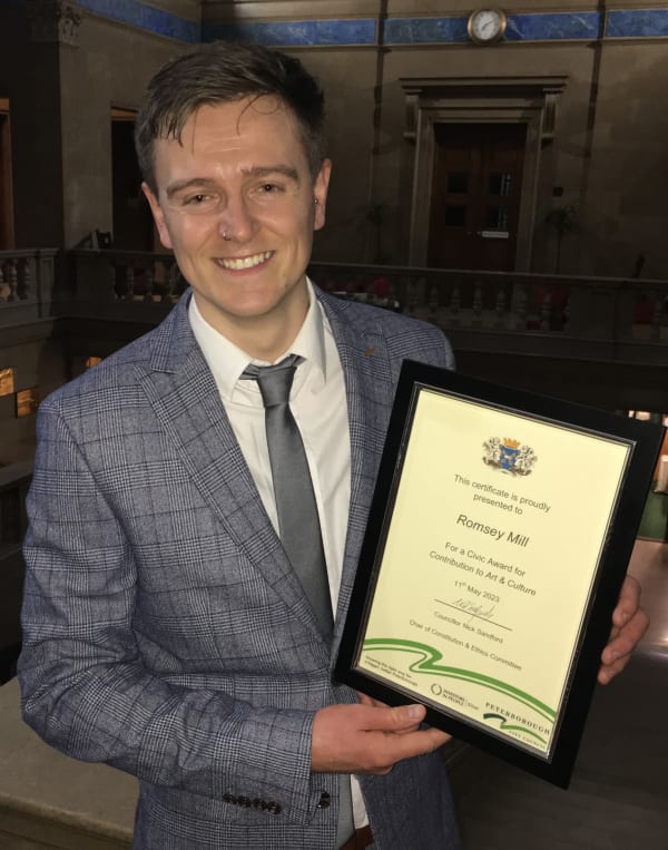 Dave Read with Civic Award